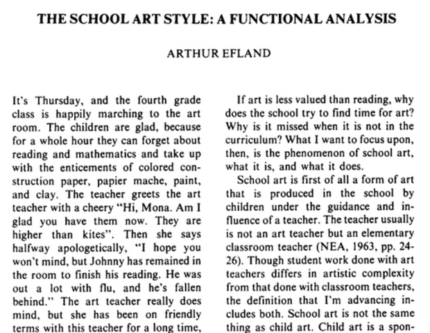 The School Art Style