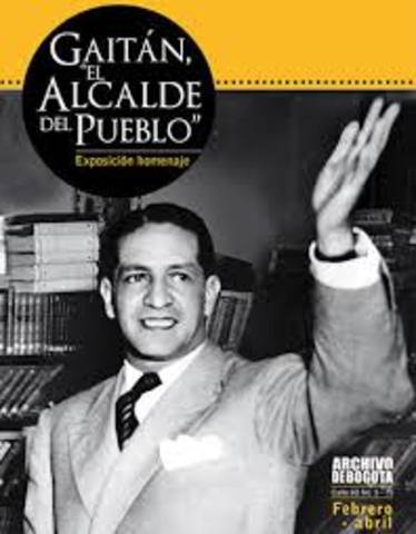 Gaitán como alcalde de Bogotá.