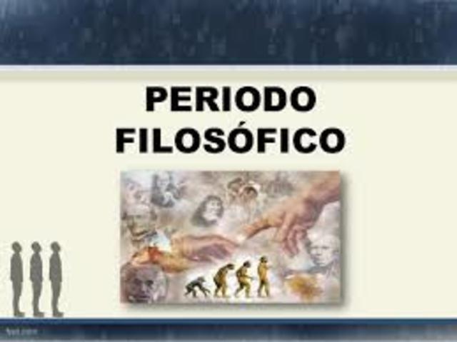 PERIODO FILOSOFICO