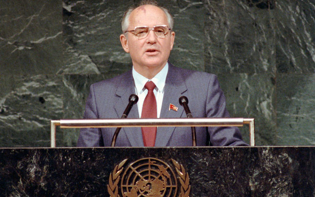 Mikhail Gorbachev Addresses UN General Assembly