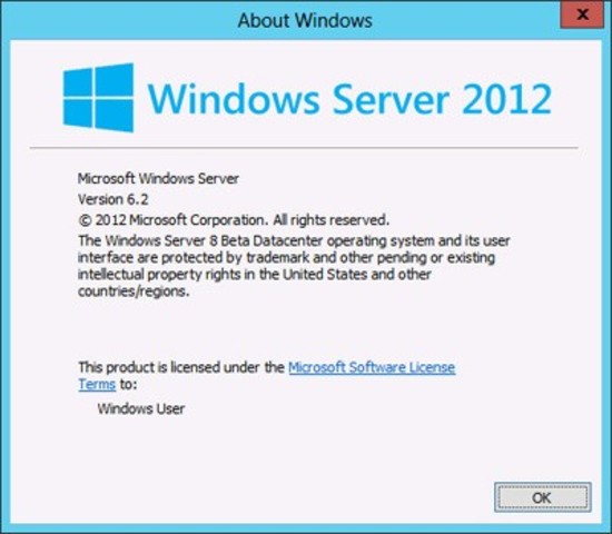 WINDOWA SERVER 2012