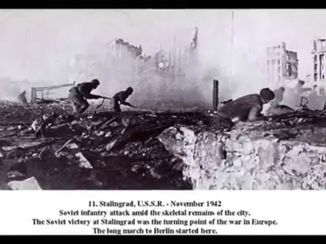 Germany's invasion of the Soviet Union.  The Battle of Stalingrad
