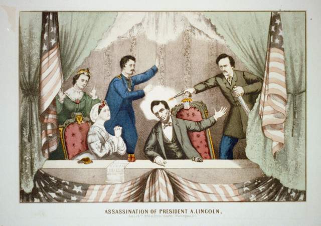 Abraham Lincoln is assasinated creating sympathy for Republicans gaining the more seats in the House and Senate