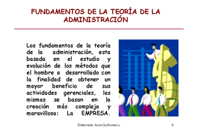 teoría de la administración