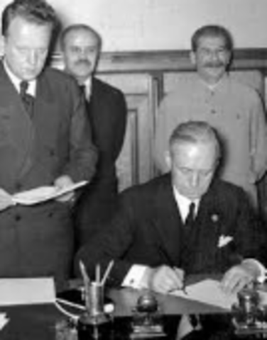 Hitler and Stalin Sign Non-aggression Pact
