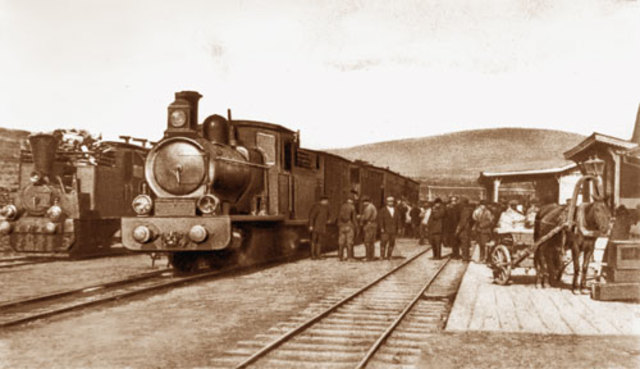 Начало сооружения Великого Сибирского пути