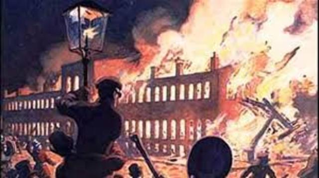 L'incendie du parlement