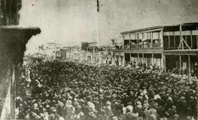 Radicalización movimiento obrero.