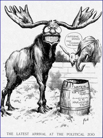 Election of 1912: Roosevelt and Taft split the Republican Party