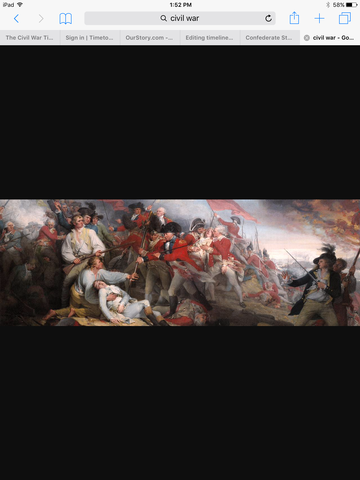 The civil war began.