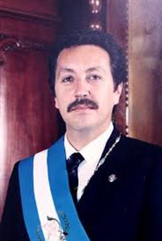 Marco Vinicio Cerezo Arevalo elected president and the Guatemalan Christian Democratic Party wins legislative elections under a new constitution.