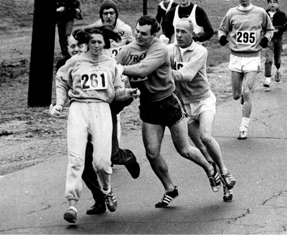 First Woman to run the marathon