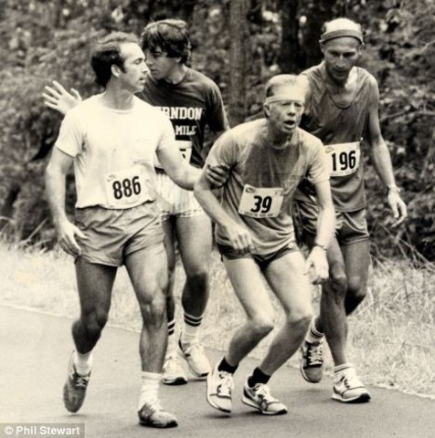 Jimmy Carter collapses during 6.2 mi road race in Catoctin Mts., MD