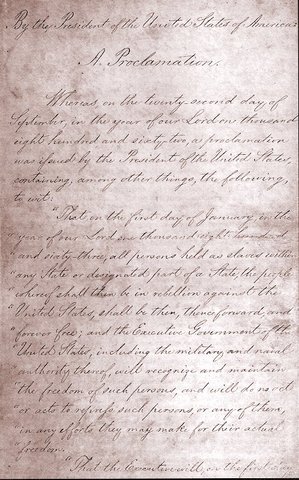 President Lincoln issues a Proclamation of Blockade