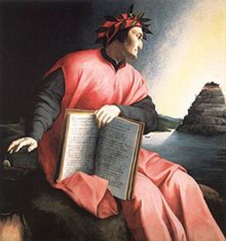 Dante Alighieri escribe el ensayo "De vulgari eloquentia"