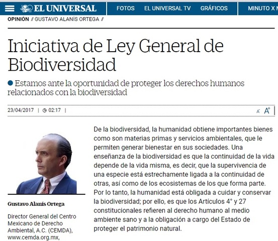 Ley General de Biodiversidad