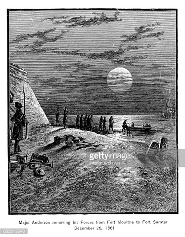 Anderson Transfers to Fort Sumter