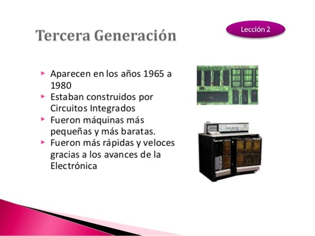 tercera generacion de la computadoras