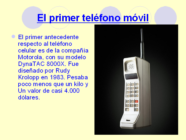 The world's first phone