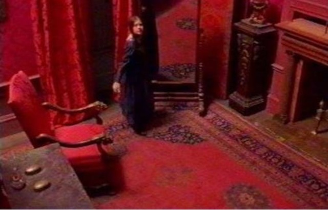 Jane is locked in the red room the bed chamber where her uncle died and has a traumatic, eeric experience