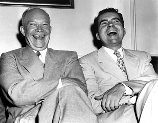 Eisenhower and Nixon start dominate elections in 1952 and 1956