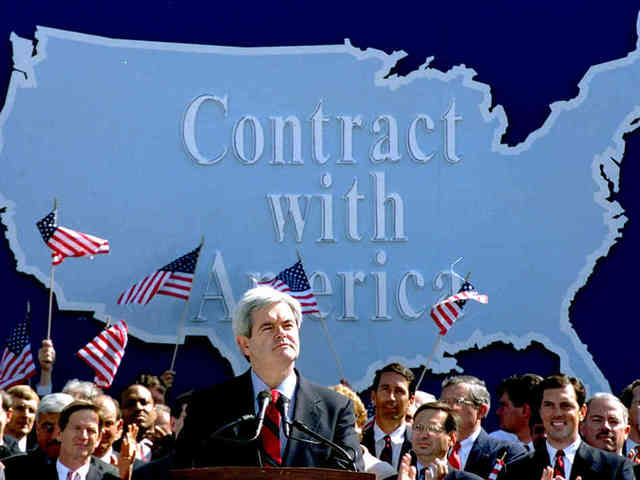 Republicans make contract with America.
