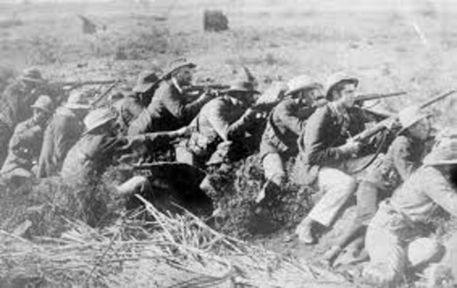 British troops gather on the South African border and ignore an ultimatum to disperse. The second Anglo-Boer War begins.