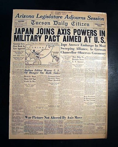 Japan joins the Axis powers