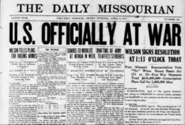 United States declares war