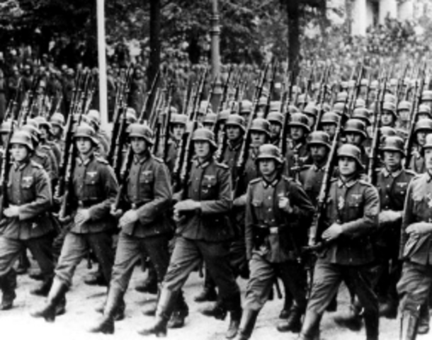 German Troops Move into Rhineland