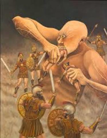 Odysseus and his men are in Danger