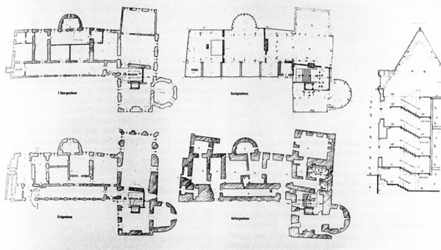 Schloss Rheydt, Mönchengladbach-Rheydt, Grundriss/Querschnitt