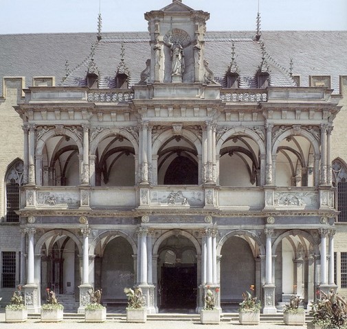 Kölner Rathaus, Laube, Westfassade