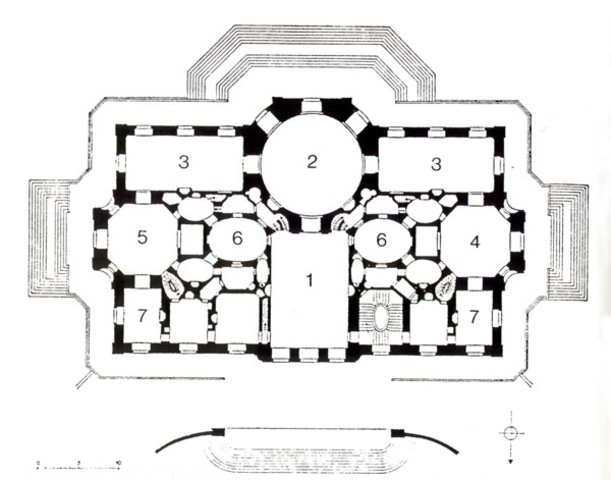 Schloss Benrath, Düsseldorf, Grundriss