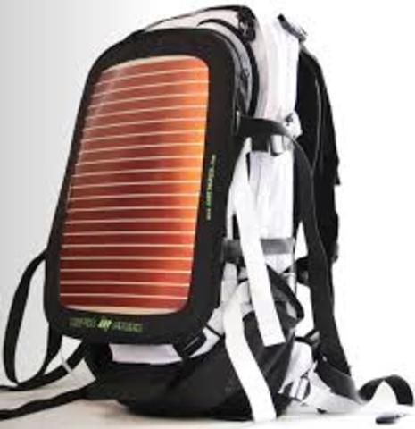 Mochila con energía solar
