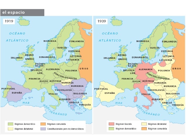 La expansión de los fascismos.