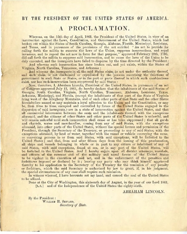 Lincoln Suspends the Writ of Habeas Corpus