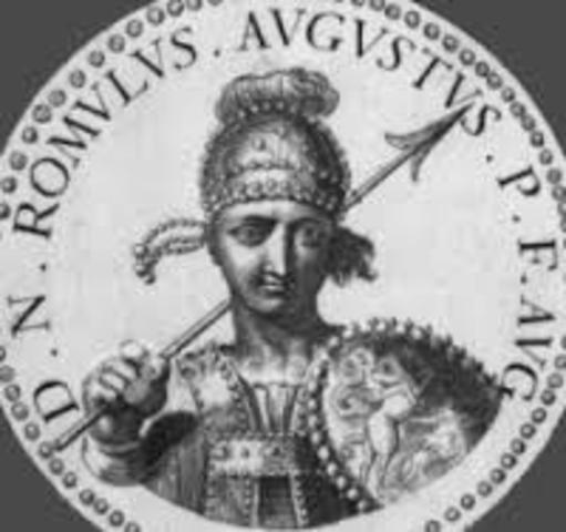 Último emperador de Occidente, Rómulo Augústulo.