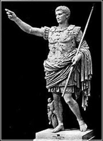 Augustus Caesar becomes Roman Emperor