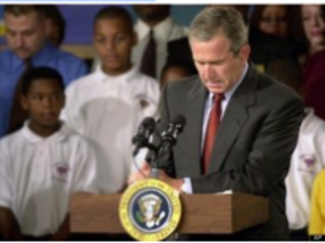 Bush Addresses the Country from Sarasota