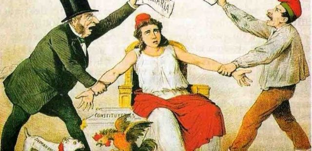 Estallido de “La gloriosa”.