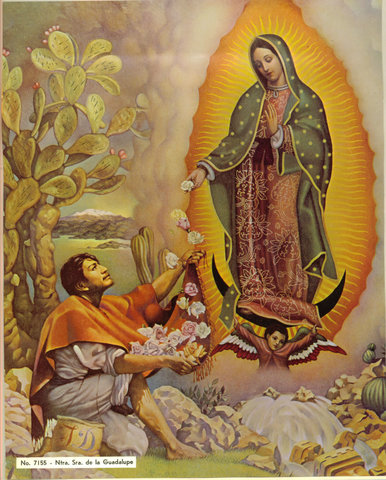 Mary Appreadred to Juan Diego