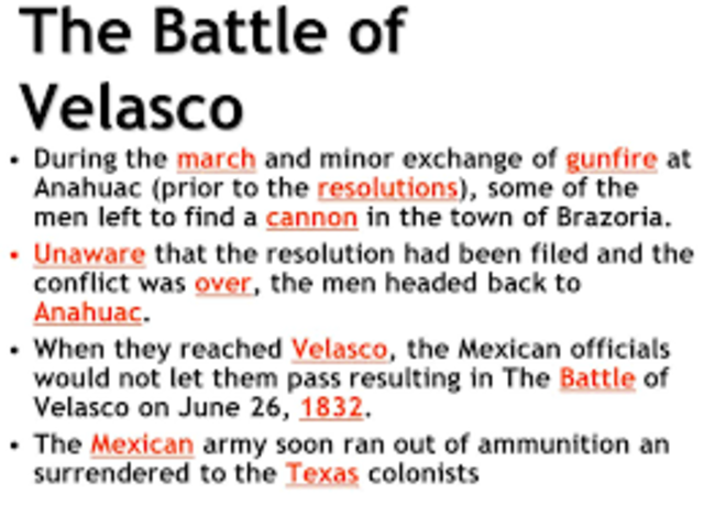 CAUSES TO THE TEXAS REVOLUTION 2