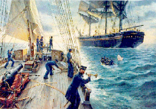 President Lincoln calls for Blockade against Southern Ports