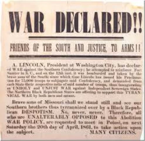 Lincoln Issues a Public Declaration