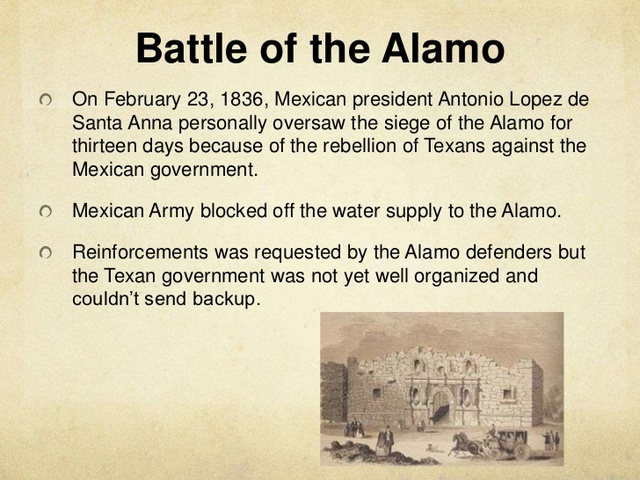 texas revolution/the alamo battle