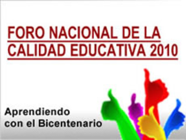 Foro Nacional de educación a distancia