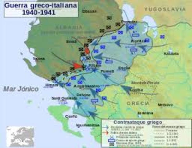 ITALIA INTENTÓ INVADIR GRECIA , PERO ANTE SU INCAPACIDAD , INTERVINIERON LA TROPAS ALEMANAS PARA CULMINAR LA OCUPACIÓN.