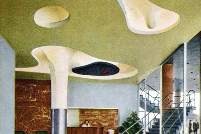 塑料玻璃天花板Plaster and glass ceiling design，Saint Louis, MO