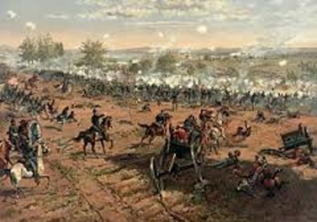 Battle of Gettysburg Jul 1, 1863 - Jul 3, 1863